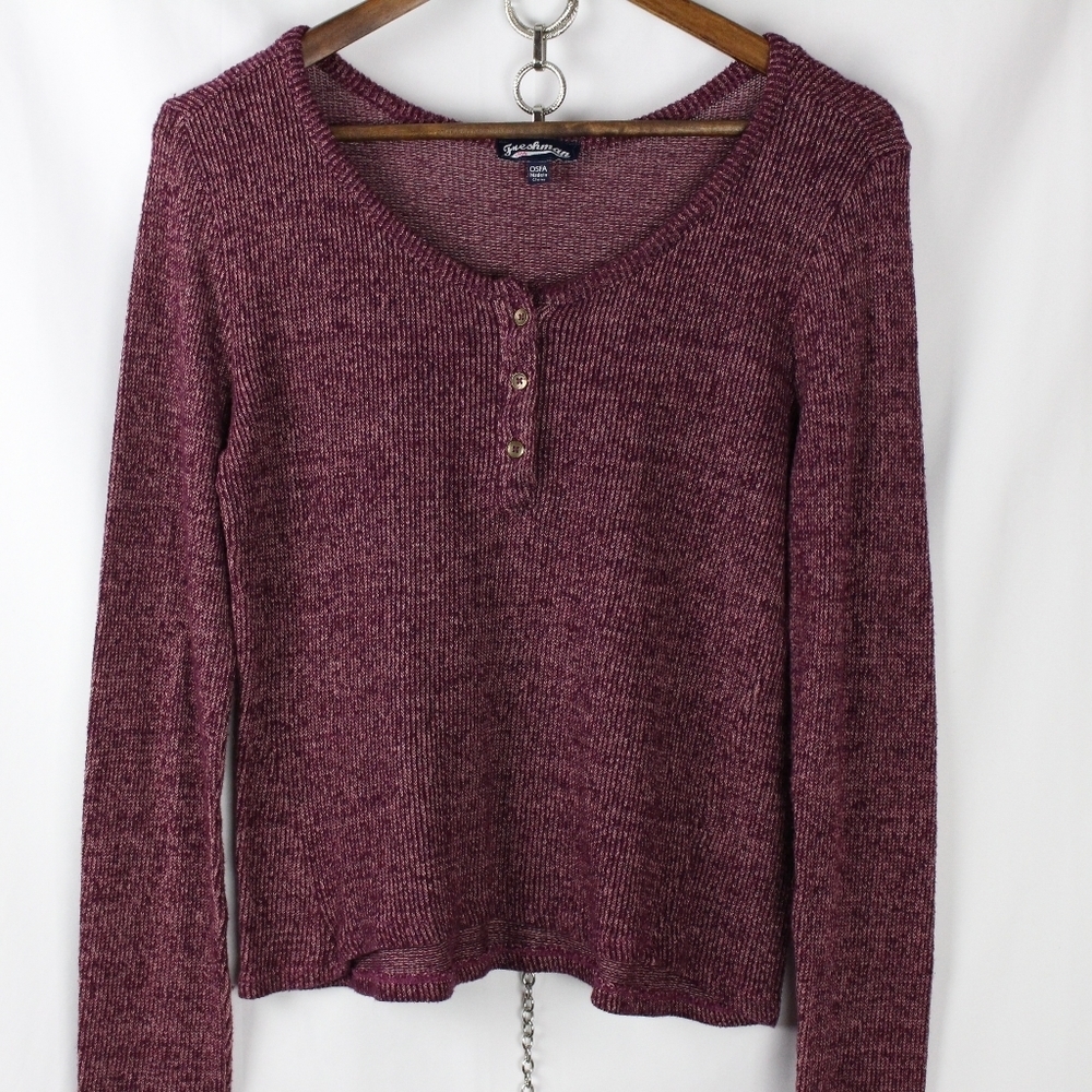 Freshman Maroon Long Sleeve Sweater